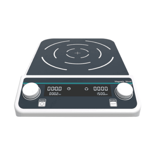 Agitador magnético con pantalla digital y control de tiempo y velocidad. Modelo MS-5L. Marca BioSmartest.